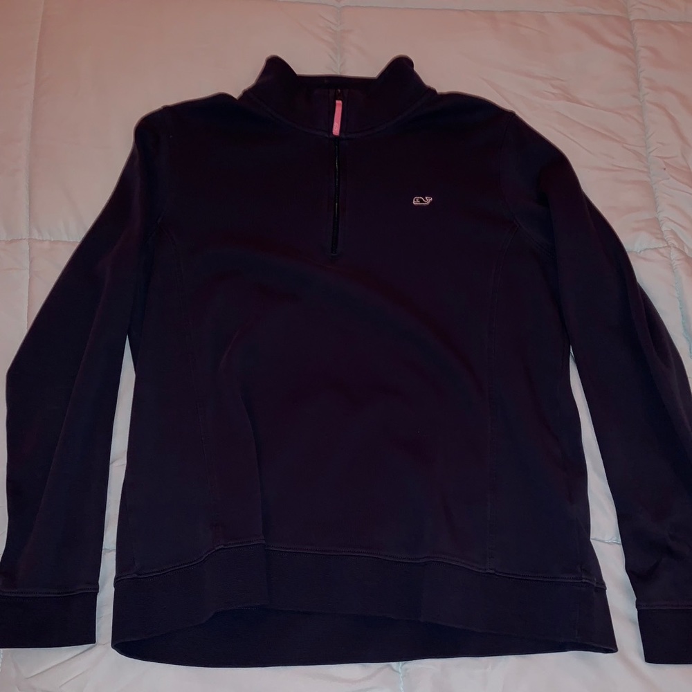 VineyardVines Solid Mesh Sport 1/4 - Zip